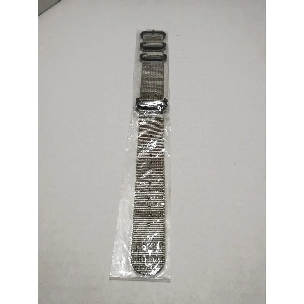 Replacement Military Ballistic Nylon Strap Watch Band with Black Heavy Buckle